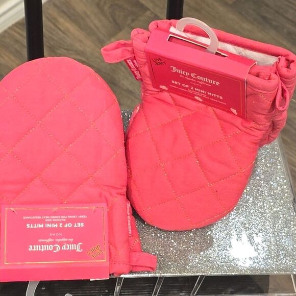 Juicy Couture Crown Logo Set of 2 Mini Mitts - Picture 4 of 11